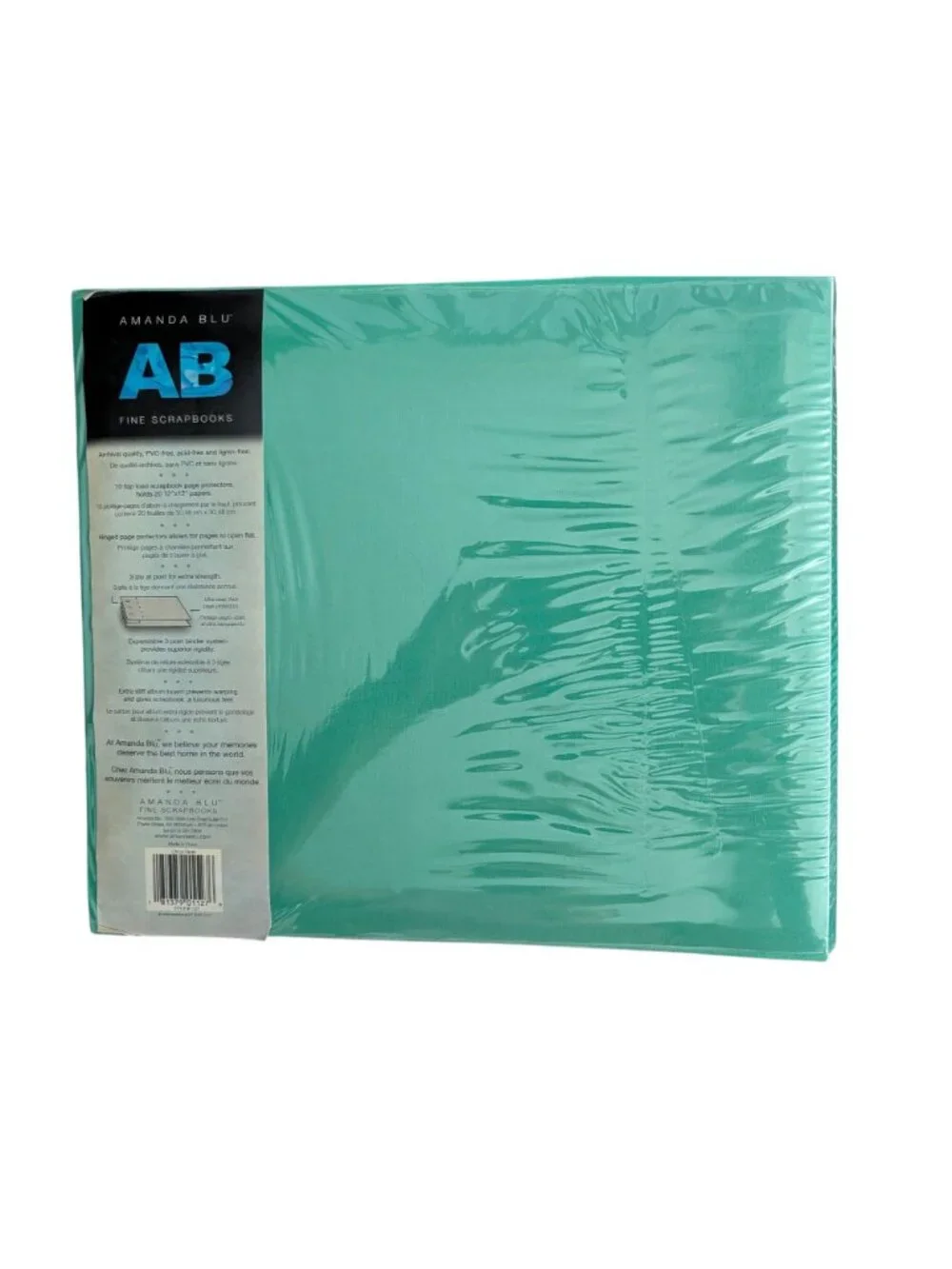 Jungle-Themed Amanda Blu Fine Scrapbook Album With 10 Top-Loading 12